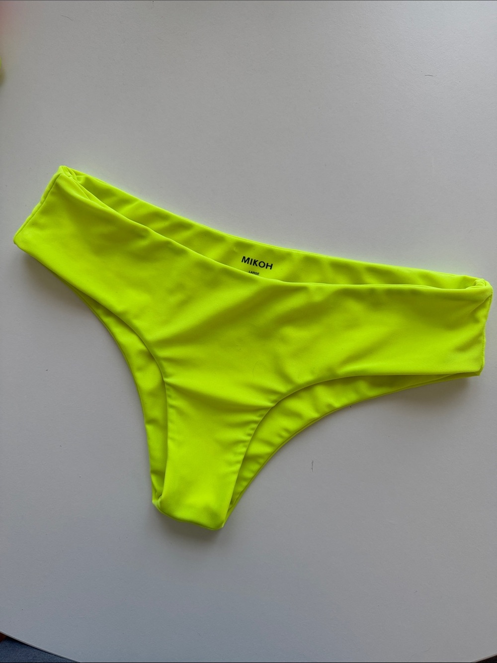 Mikoh Neon Lime Low-Rise Bikini Bottom EUC Size L